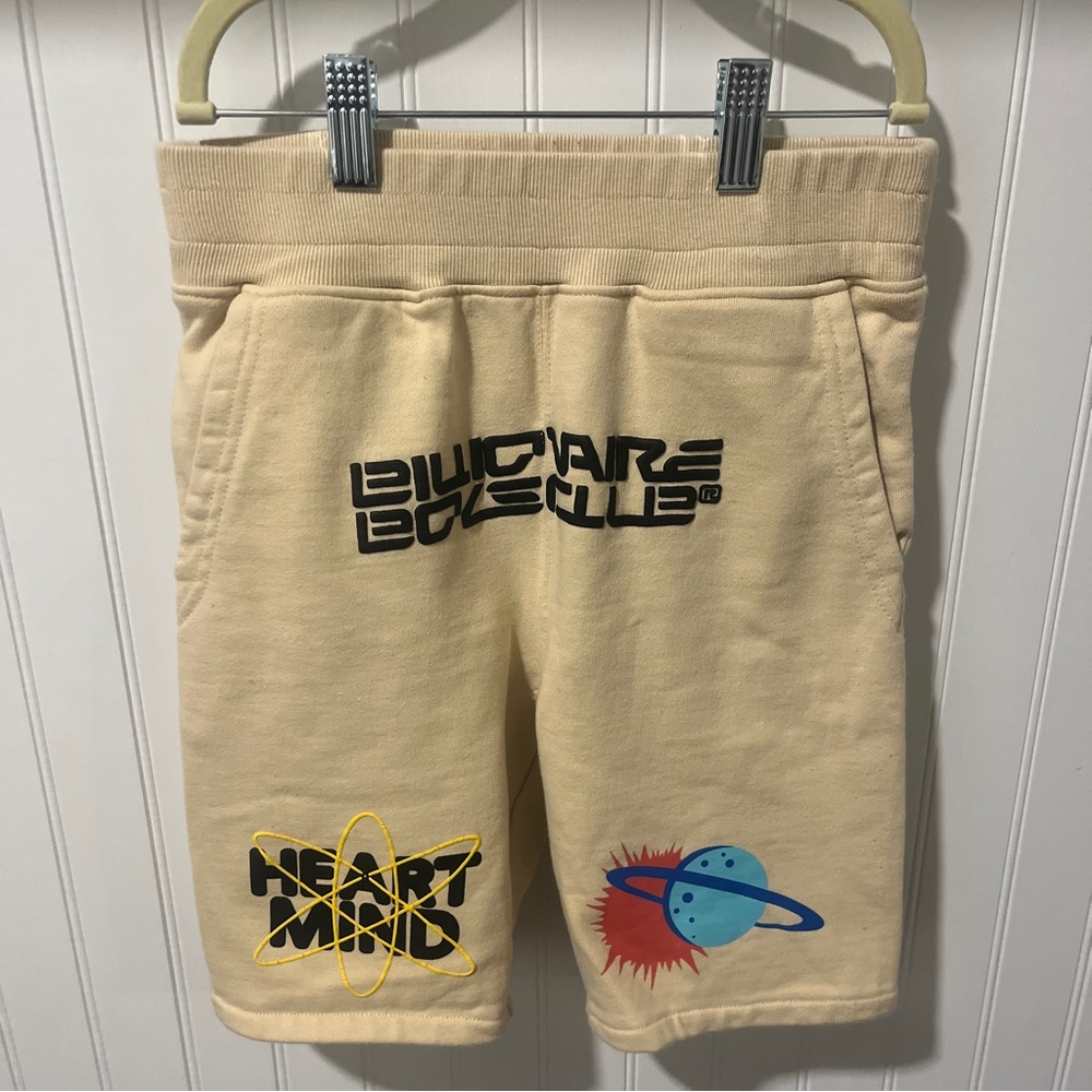 Billionaire Boys Club Shorts Boys 9/10 Heart Mind Tan Beige - Rare Pair